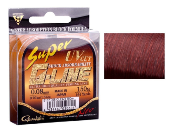 Monofilamentinis valas GAMAKATSU Super G-line Neo Bronze 150m