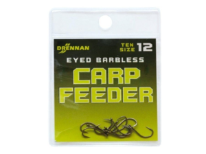 Kabliukai DRENNAN Eyed Barbless - Carp Feeder